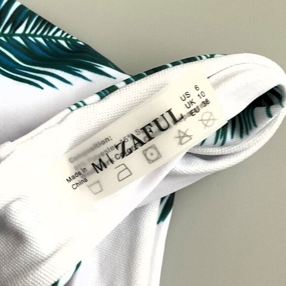 ZAFUL TROPICAL BIKINI TWO PIECE SWIMSUIT M 6 - Picture 8 of 9